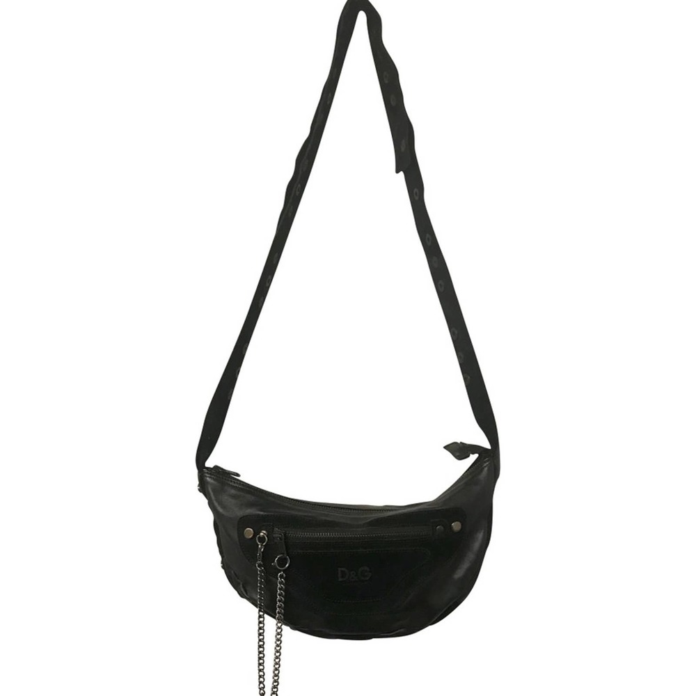Dolce & Gabbana Black Leather Shoulder Bag